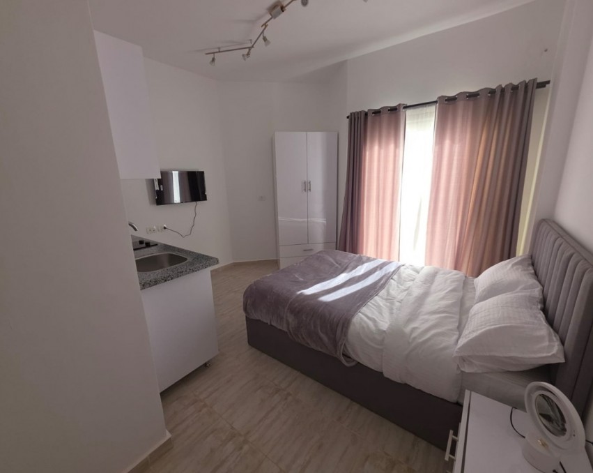 Ładne umeblowane studio w stylu hotelowym w resorcie Aqua Palm - rejon El Ahyaa