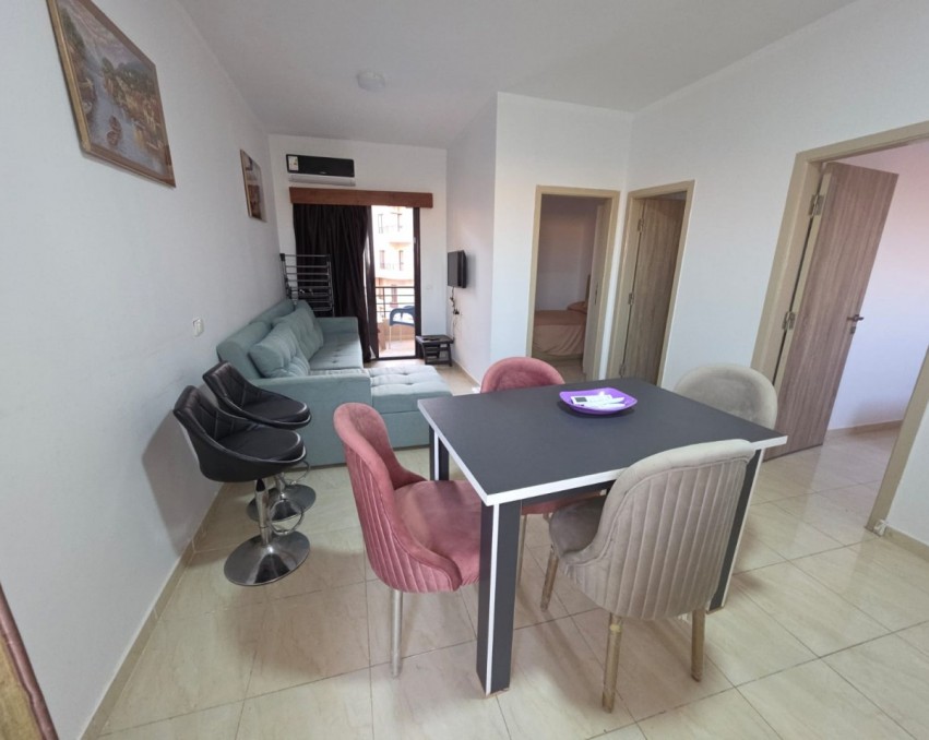 Bardzo ładny umeblowany apartament 69m z 2 sypialniami w resorcie Aqua Tropical - rejon El Ahyaa